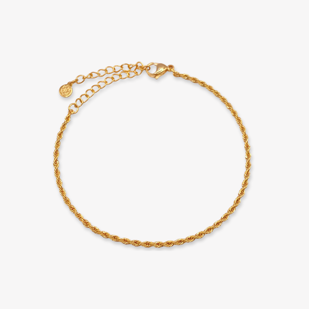 Rope Chain Bracelet - Gold Plated