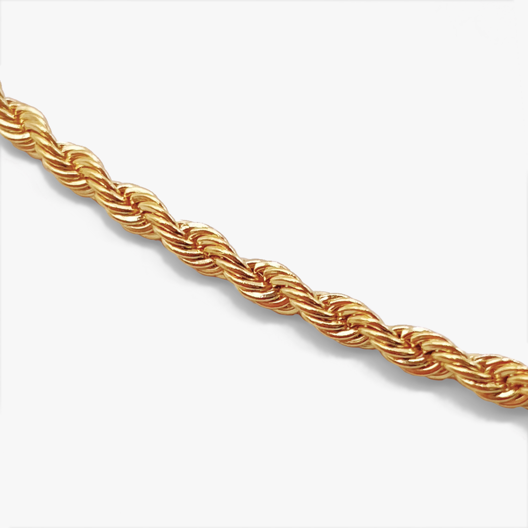 Rope Chain Bracelet - Gold Plated