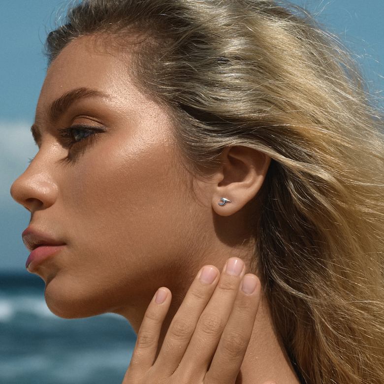 Silver Wave Earrings