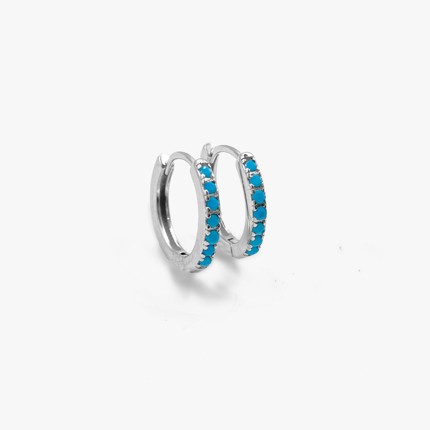 Turquoise Hoop Earrings