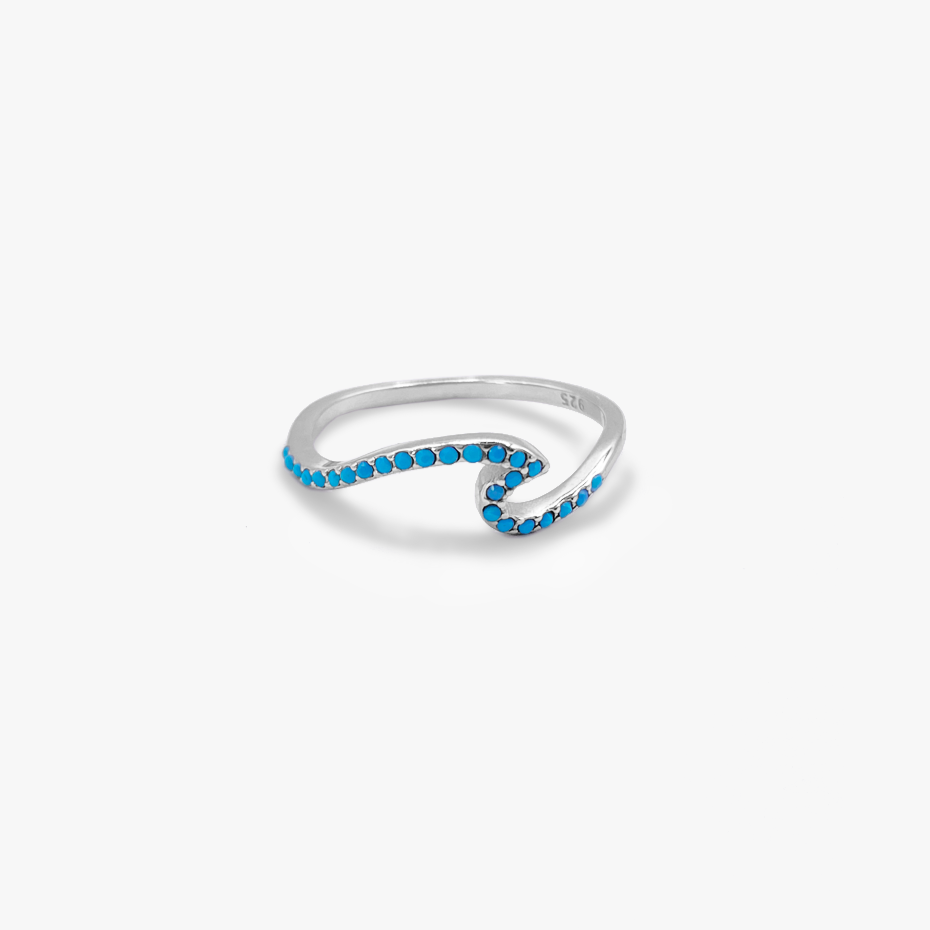 Turquoise Wave Ring