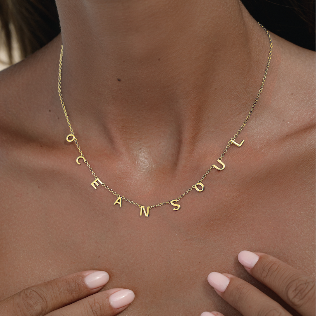 Ocean Soul Necklace in Gold