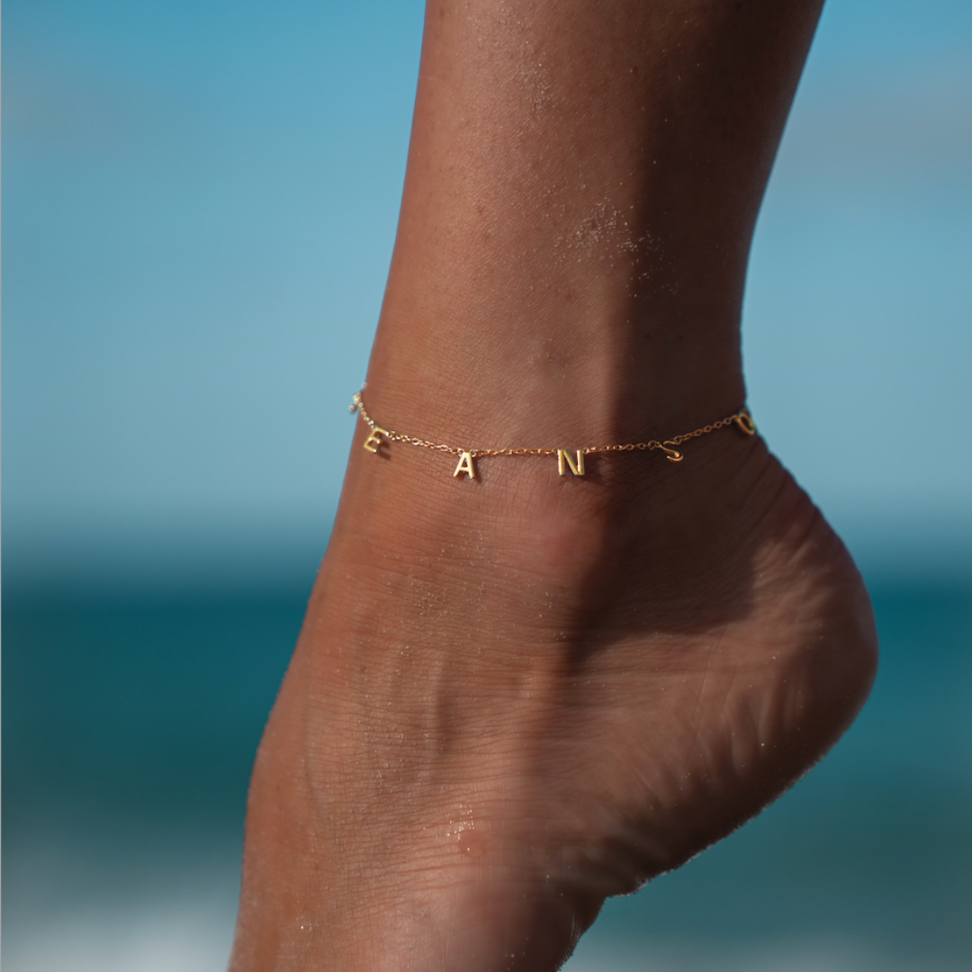 Ocean Soul Anklet in Gold