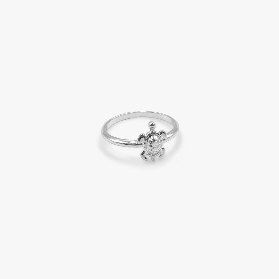 Sterling Silver Tiny Sea Turtle Ring