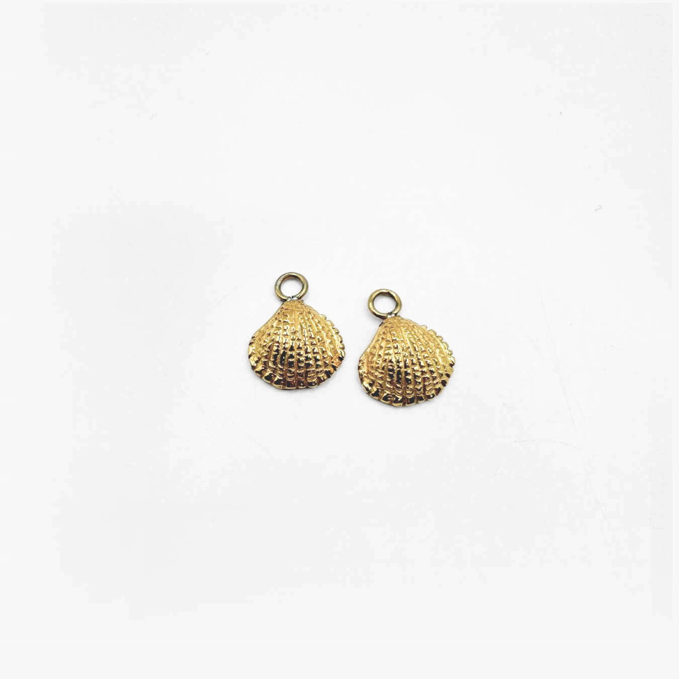 Shell Earring Charm - Gold Plating (pair)