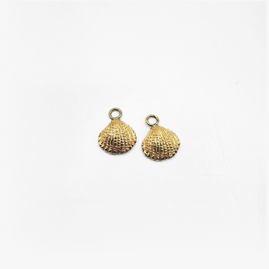 Shell Earring Charm - Gold Plating (pair)