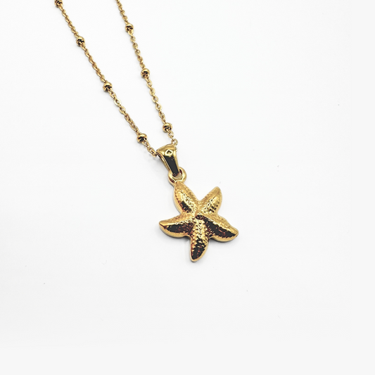 Starfish Necklace in Gold Plating