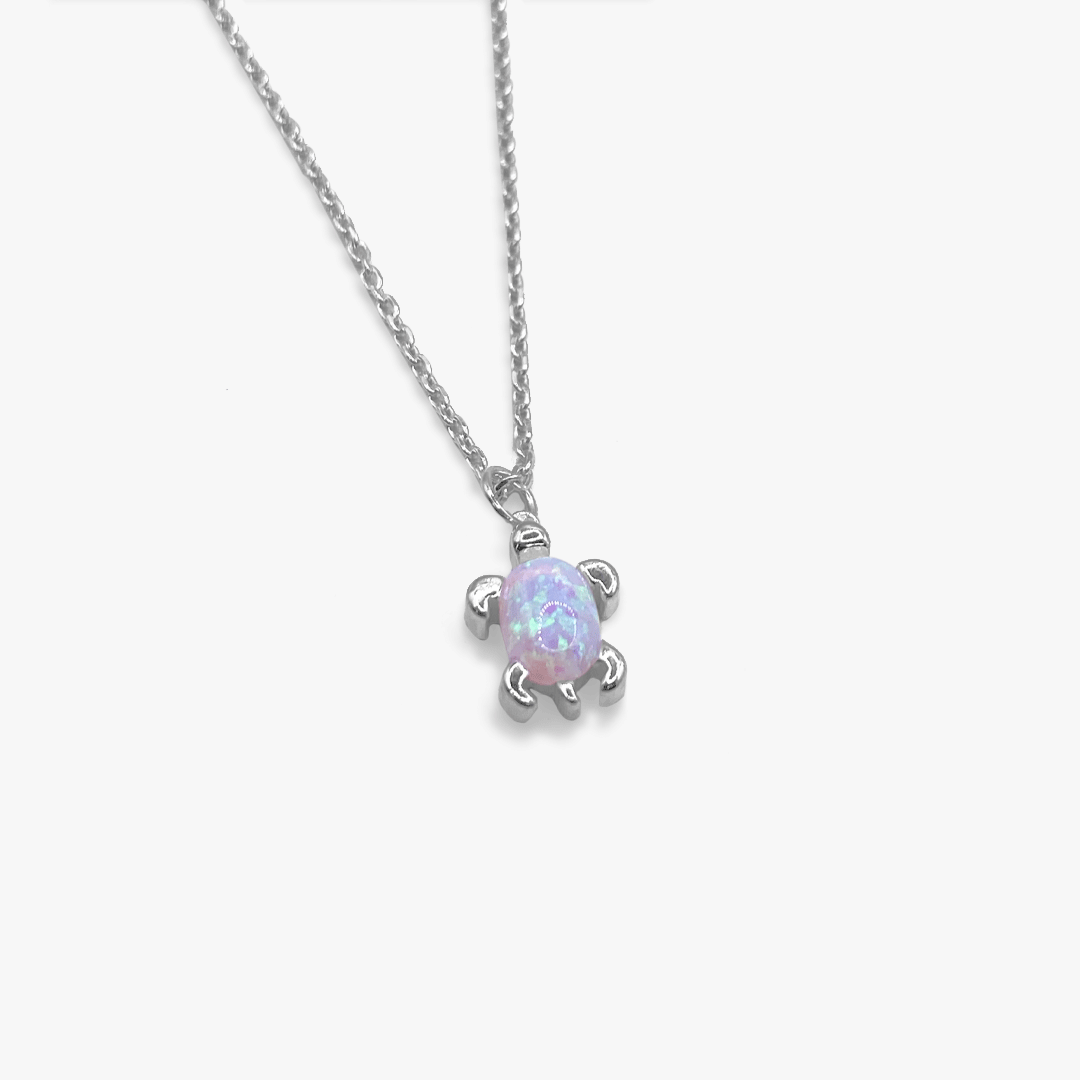 Iridescent Opal Sea Turtle Necklace