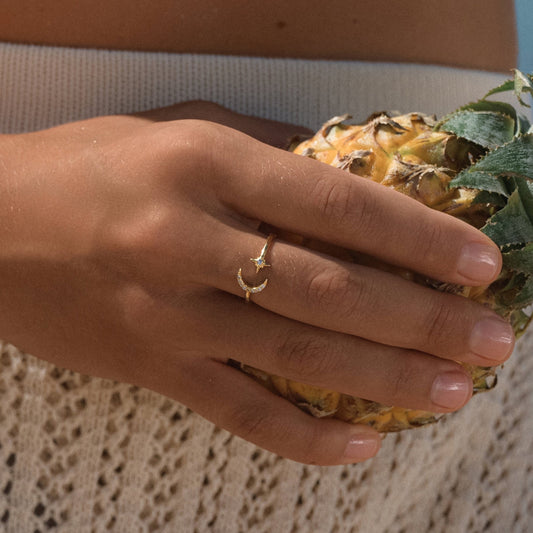 Sea of Stars Adjustable Ring in Gold