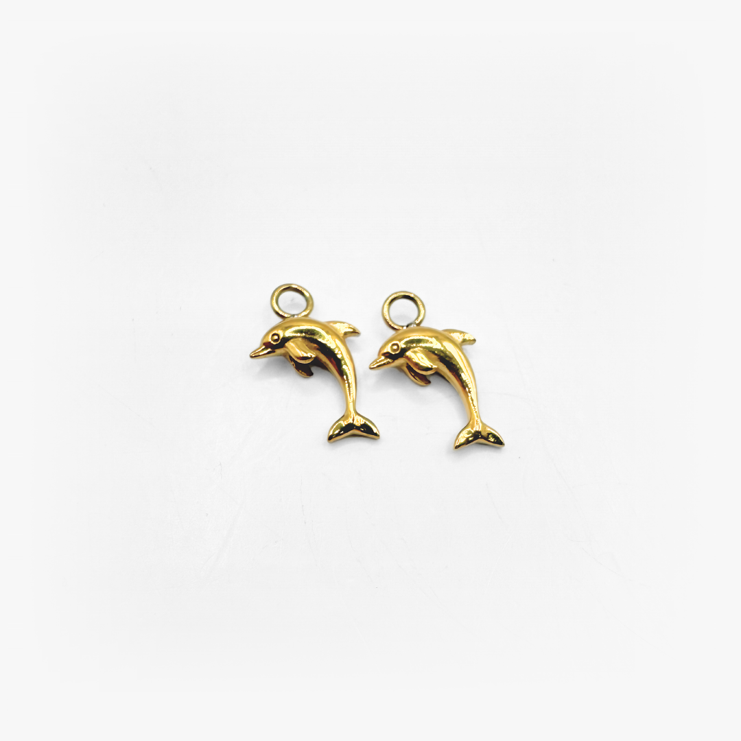 Dolphin Hoops - Gold Plated