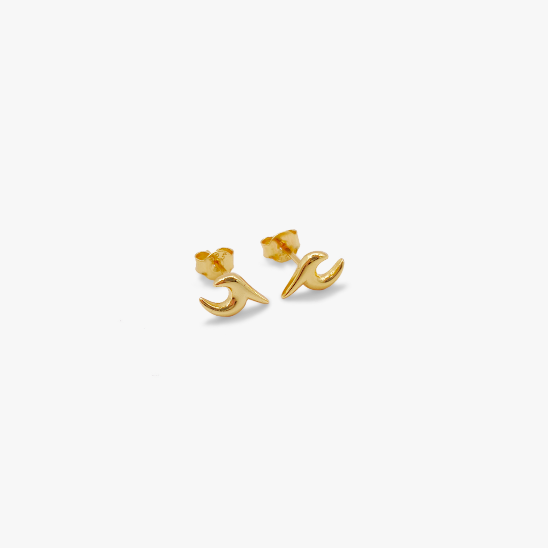 Gold Plated Wave Earrings
