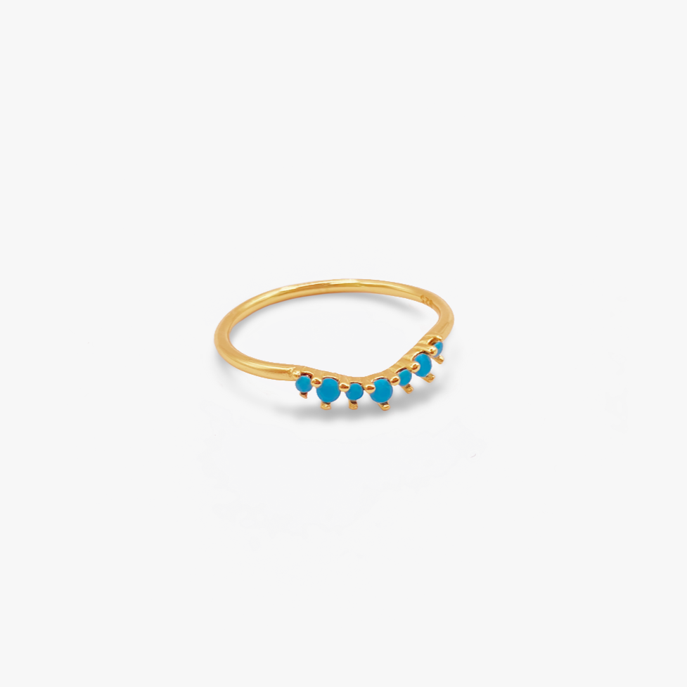 Tropical Paradise Ring in Gold