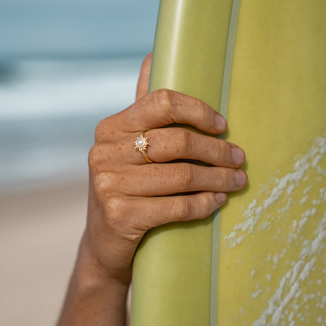 Adjustable Gold Sun Ring