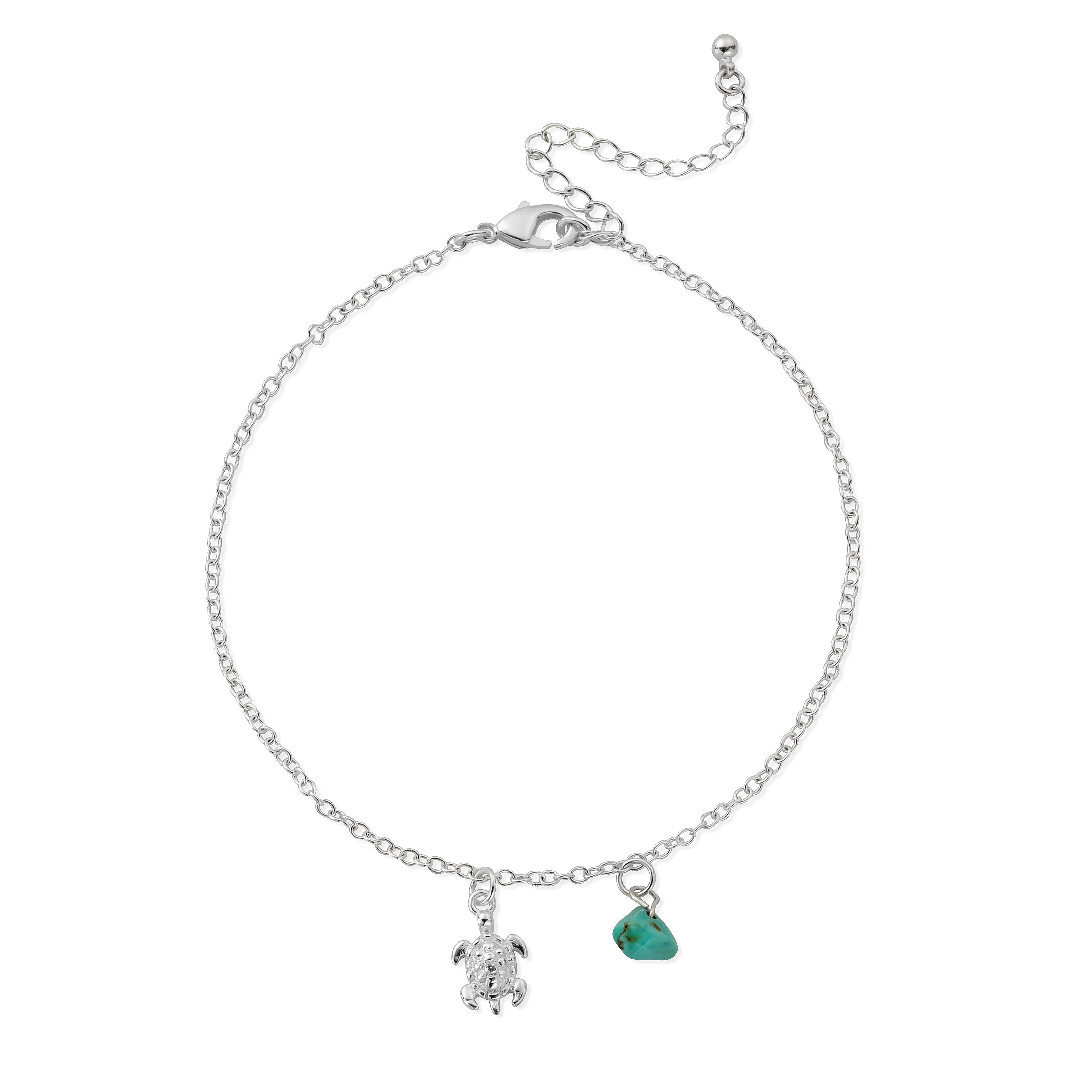 Turquoise Turtle Anklet