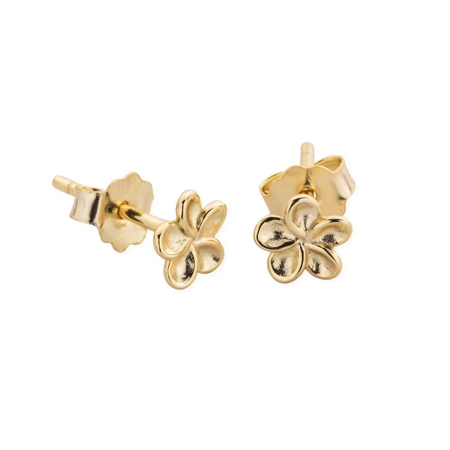 Dainty Flower Stud Earring Set - Gold Plating