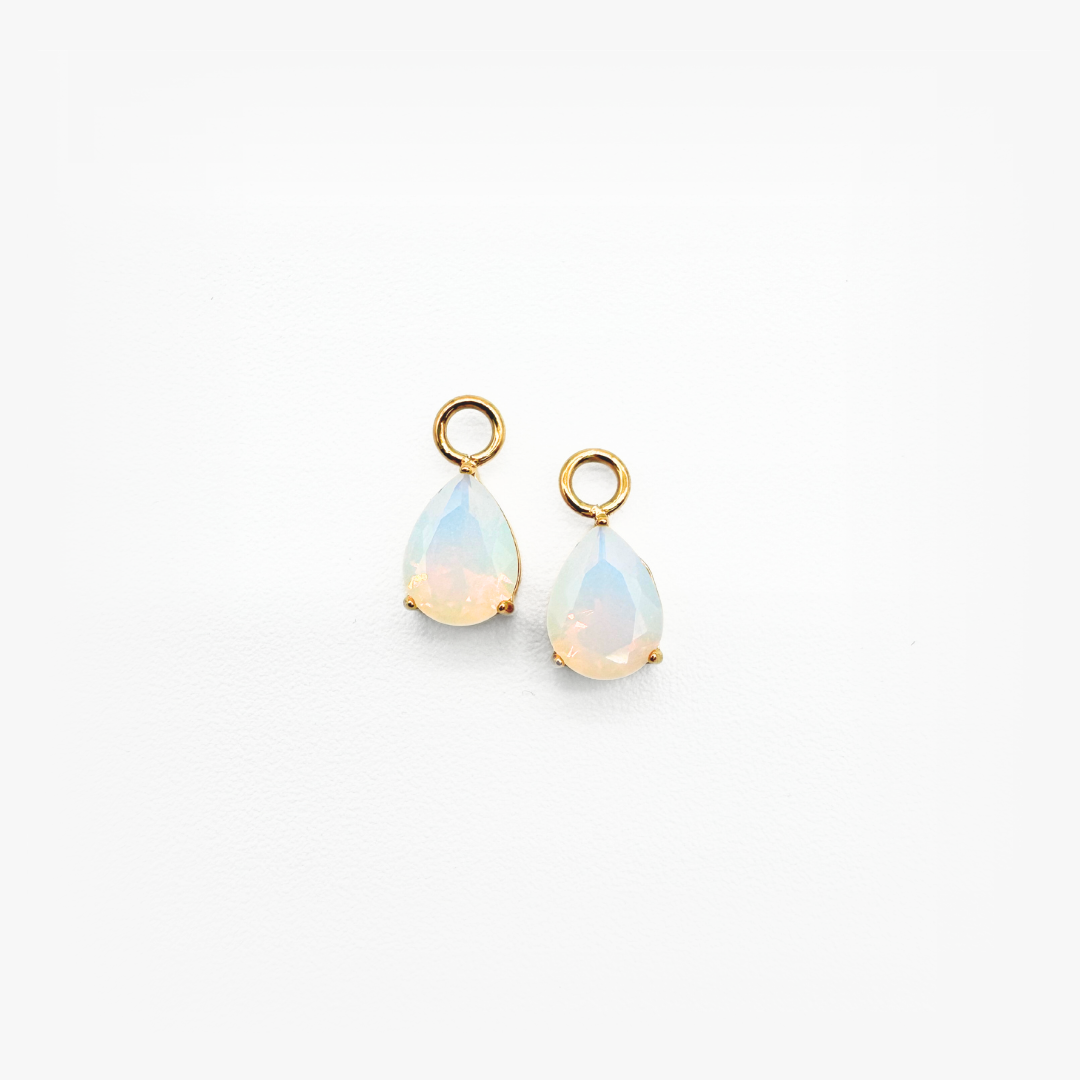 Birthstone Earring Charm - Gold Plating (pair)