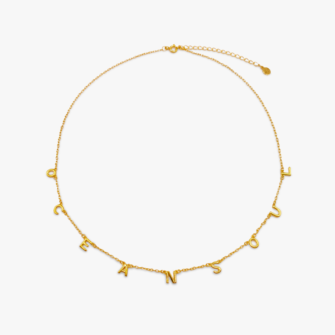 Ocean Soul Necklace in Gold