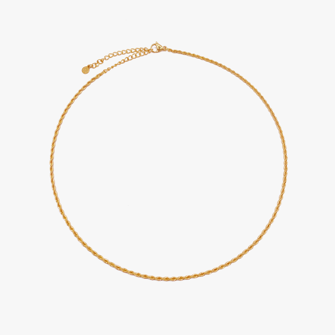 Rope Chain Necklace - Gold Plated