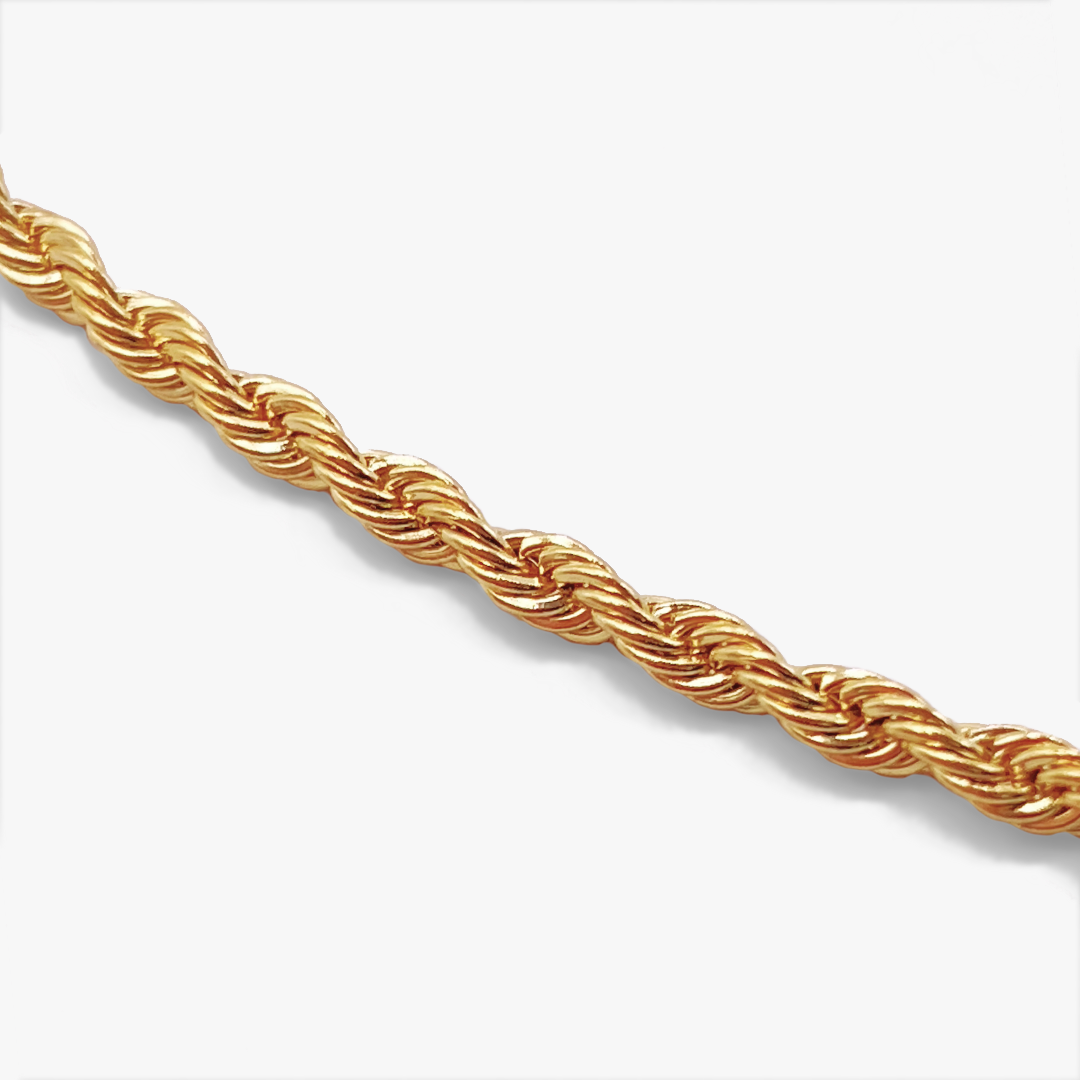 Rope Chain Necklace - Gold Plated