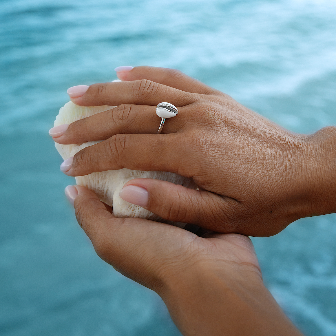 Enamel Shell Ring