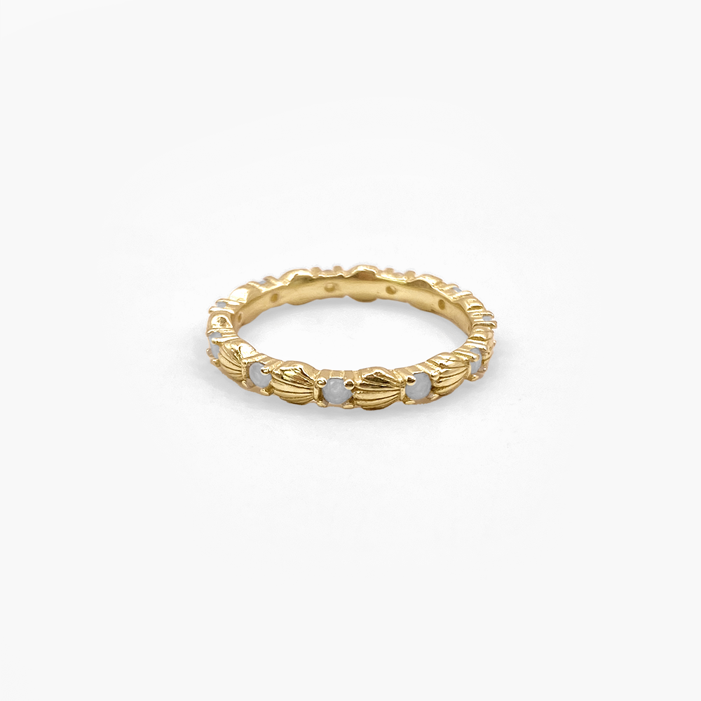 Scallop Shell Ring in Gold