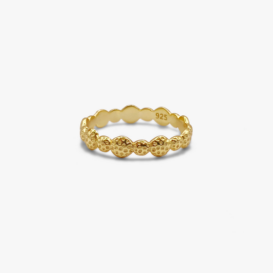 Hammered Ring - Gold Plated