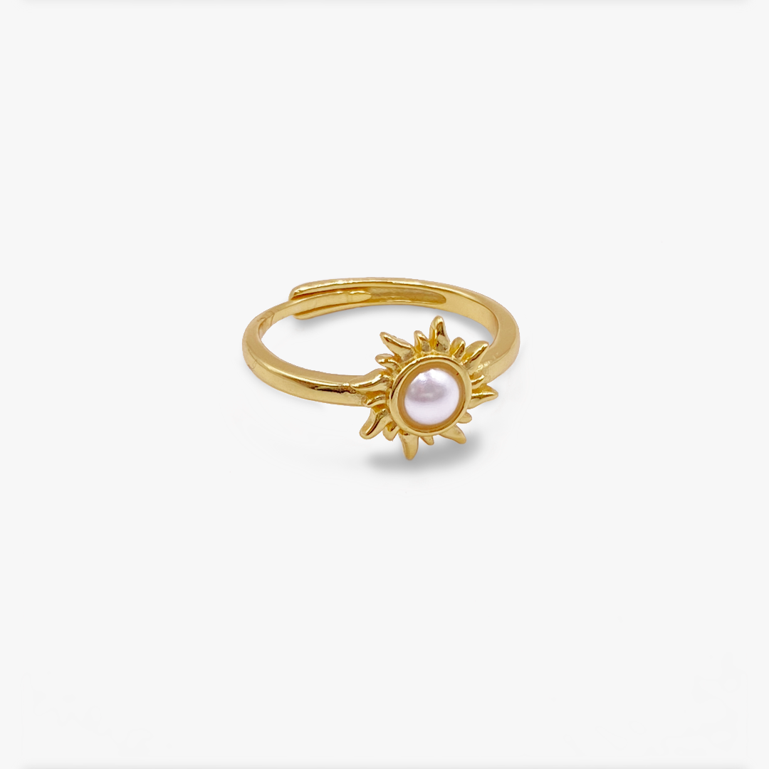 Adjustable Gold Sun Ring