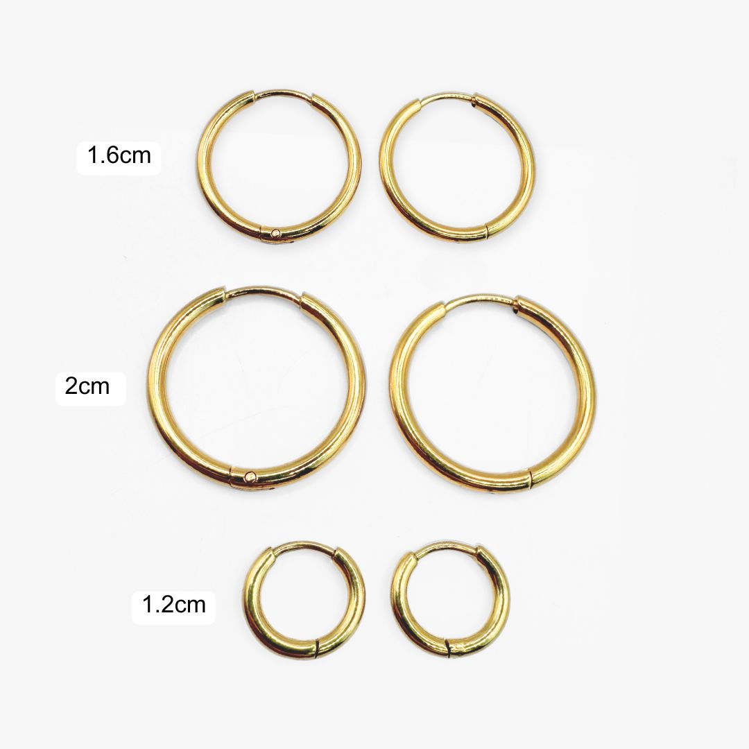 Dolphin Hoops - Gold Plated