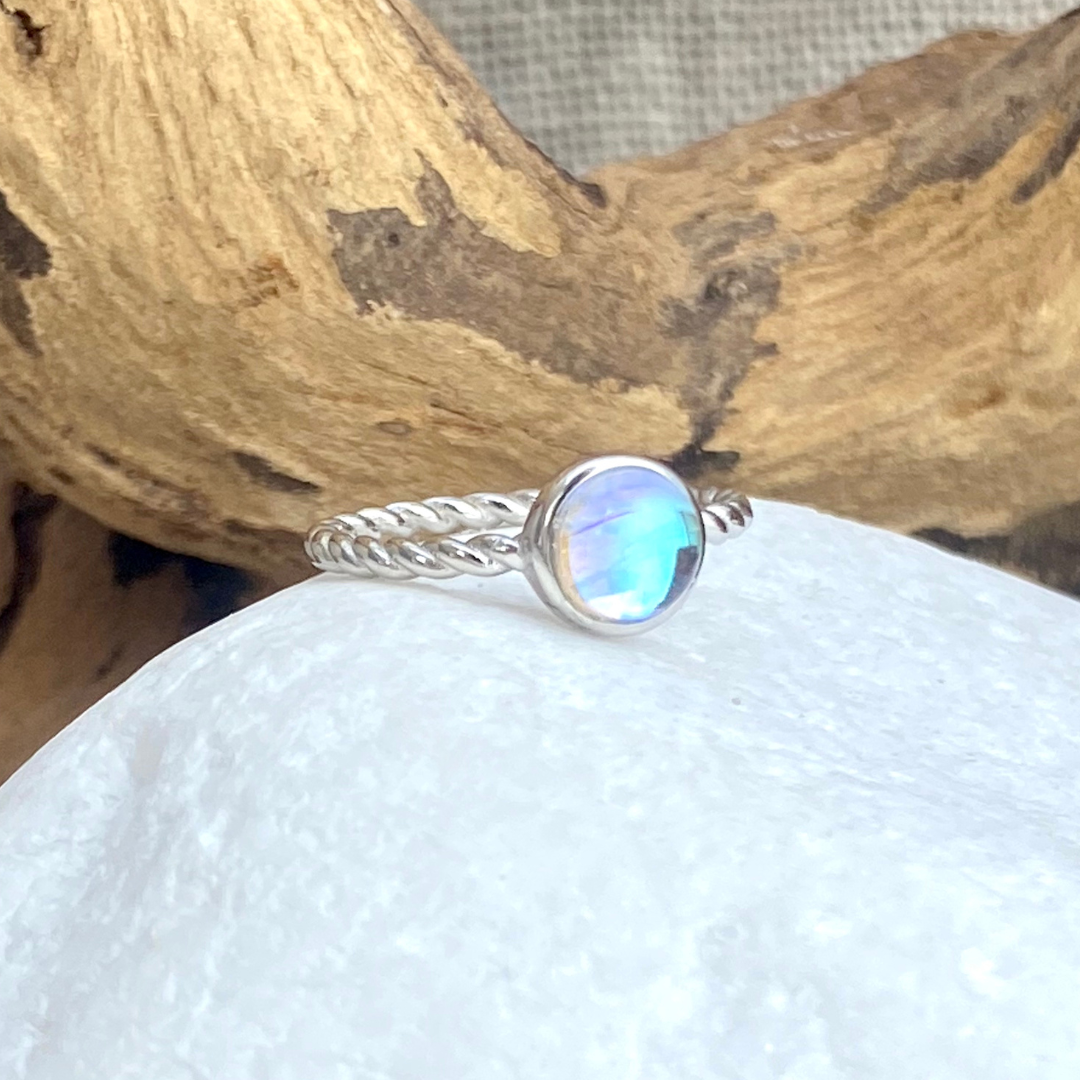 Moonstone Effect Ring