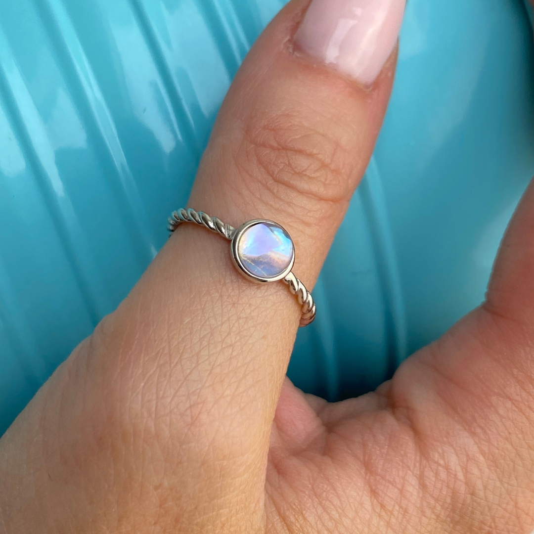 Moonstone Effect Ring