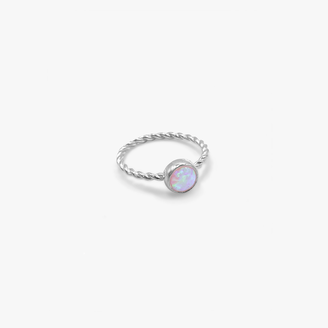 Opal Twist Ring