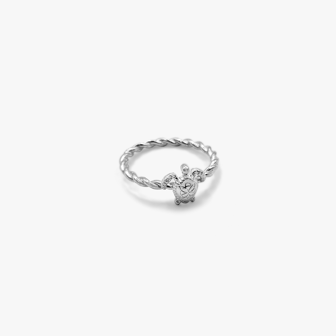 Sterling sølv honu havskildpadde ring